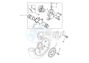 YQ AEROX 50 drawing FRONT BRAKE CALIPER