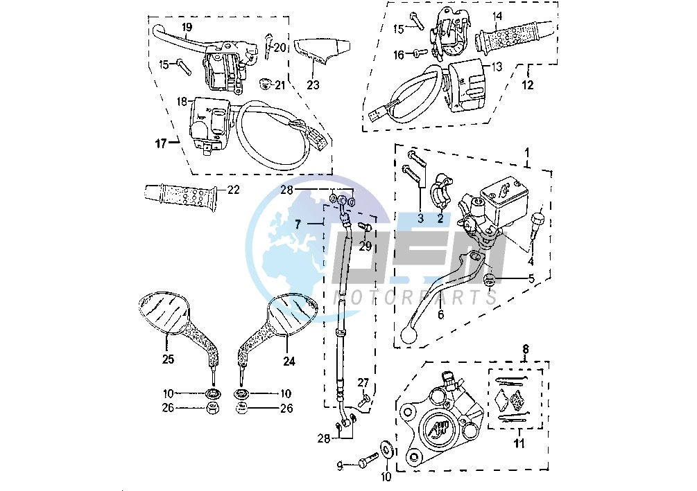 FRONT BRAKE CYLINDER-CALIPER