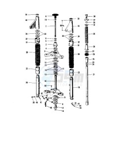 A1 250 SAMURAI drawing FRONT FORK A1-A7SS  2