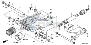 VFR1200XD CrossTourer - VFR1200X Dual Clutch 2ED - (2ED) drawing SWINGARM