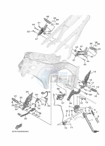 MT-09 MTN890 (B7NJ) drawing STAND & FOOTREST