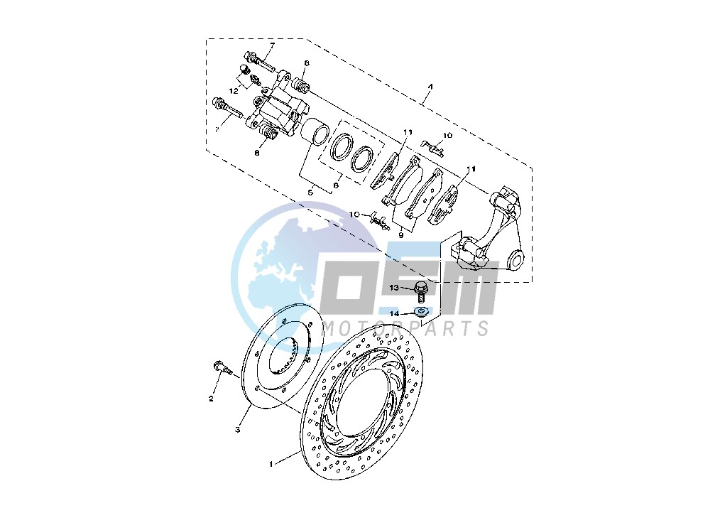 REAR BRAKE CALIPER