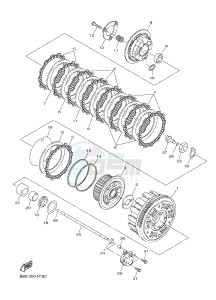 FJR1300A FJR1300-A FJR1300A ABS (B888) drawing CLUTCH