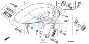 CBR1000RRA Europe Direct - (ED) drawing FRONT FENDER