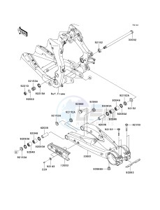 KSF 450 B [KFX450R MONSTER ENERGY] (B8F-B9FB) B8F drawing SWINGARM