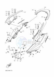 YP125R-DA XMAX 125 TECH MAX (BMJ3) drawing SIDE COVER