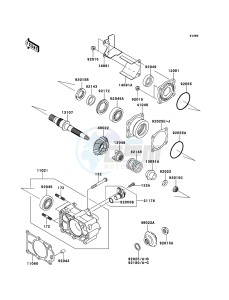 MULE 4010 TRANS 4x4 DIESEL KAF950GBF EU drawing Bevel Gear Case