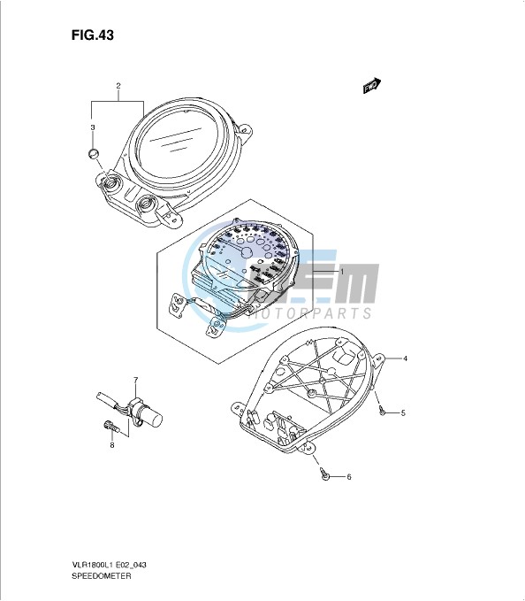 SPEEDOMETER (VLR1800UFL1 E19)