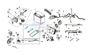 MAXSYM 400 EFI ABS drawing WIRING HARNASS