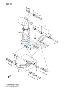 LT-R450 (E28-E33) drawing REAR CUSHION LEVER (MODEL K6 K7)