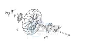 GPR R - GPR REPLICA - 50 CC EU2 drawing REAR WHEEL