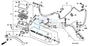 ST1300A9 Korea - (KO / ABS MME) drawing CLUTCH MASTER CYLINDER