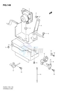 DL650 (E2) V-Strom drawing HYDRAULIC UNIT (DL650AUEL1 E19)