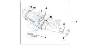 CB600FAB drawing TITANIUM SLIPON