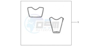 CBR1000RA9 UK - (E / ABS) drawing KIT WHEEL STICKER