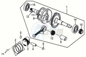 MIO 50 drawing CRANKSHAFT / PISTON / PISTON RING