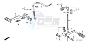 CB600F39 Europe Direct - (ED / ST) drawing PEDAL