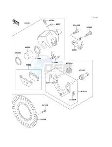 VN 1500 D[VULCAN 1500 CLASSIC] (D1-D2) [VULCAN 1500 CLASSIC] drawing REAR BRAKE