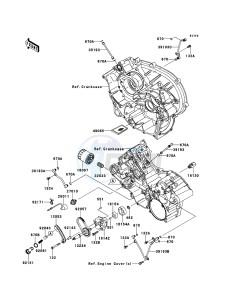 BRUTE FORCE 750 4x4i EPS KVF750HEF EU drawing Oil Pump