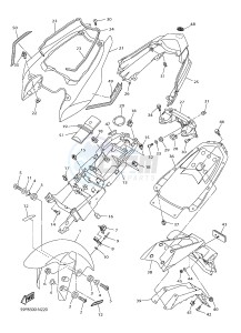 FZ8-NA FZ8 (NAKED, ABS) 800 FZ8-N ABS (59P8) drawing FENDER