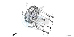 CBR650FAH 2ED - (2ED) drawing GENERATOR COVER