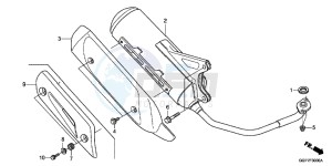 NSC50T2F NSC50T2 UK - (E) drawing EXHAUST MUFFLER