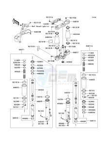 VN 2000 H [VULCAN 2000 CLASSIC] (8F-9F) H8F drawing FRONT FORK