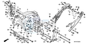 CB1000RA9 UK - (E / ABS MPH) drawing FRAME BODY