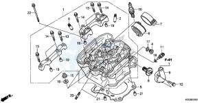 CBR250RAF CBR250RA Europe Direct - (ED) drawing CYLINDER HEAD