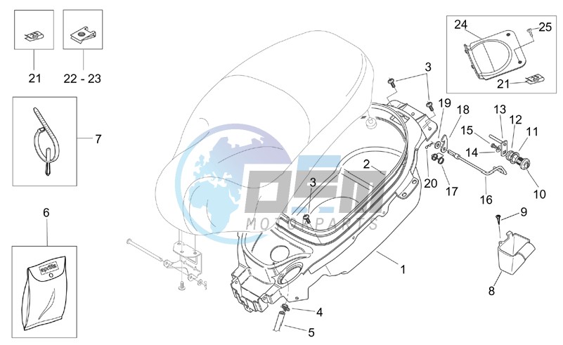 Helmet compartment