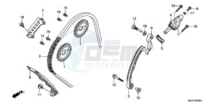 CBR600FC drawing CAM CHAIN/TENSIONER