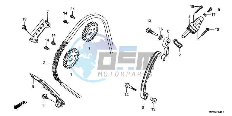 CAM CHAIN/TENSIONER