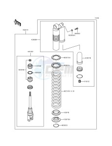 KX 250 J [KX250] (J1) [KX250] drawing SHOCK ABSORBER