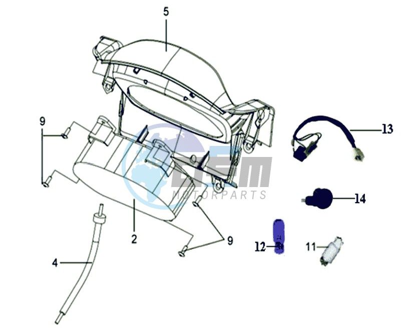 DASHBOARD / SPEEDOMETER CABLE / WIRING HARNASS