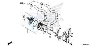 CBR650FE CBR650FE 2ED - (2ED) drawing WATER PUMP