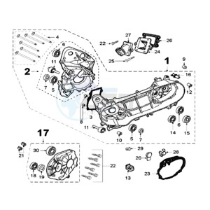 LUDIX 10 RB ONE drawing CRANKCASE