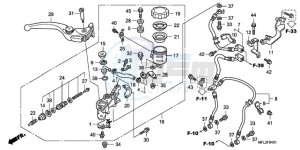 CBR1000RAA Europe Direct - (ED / ABS) drawing FR. BRAKE MASTER CYLINDER (CBR1000RA)