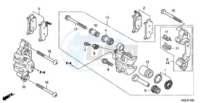 VFR800FH 2ED - (2ED) drawing LEFT FRONT BRAKE CALIPER (VFR800FH)