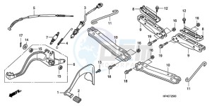 TRX420FMA Europe Direct - (ED / 2ED 4WD) drawing PEDAL/STEP