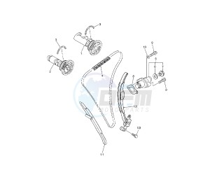 WR F 450 drawing CAMSHAFT AND TIMING CHAIN