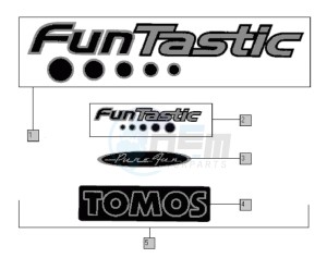 FANTIC 50 drawing Decals