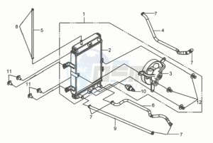 GTS250 INJECTION drawing RADIATOR