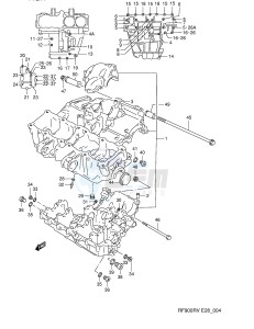 RF900R (E28) drawing CRANKCASE