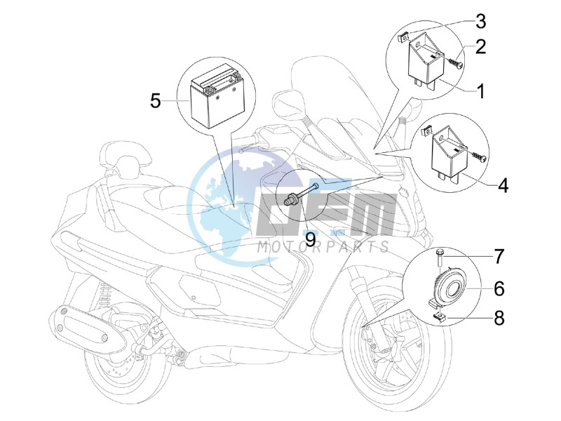 Remote control switches - Battery - Horn