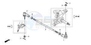 TRX450ER drawing TIE ROD