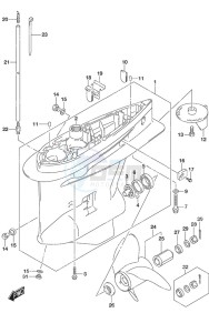 DF 200AP drawing Gear Case