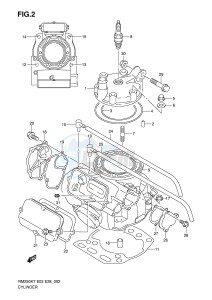 RM250 (E3-E28) drawing CYLINDER