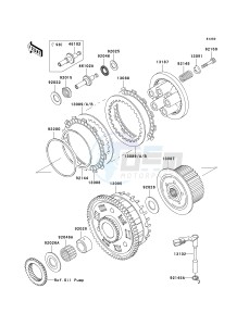 ZX 900 C [NINJA ZX-9R] (C1-C2) [NINJA ZX-9R] drawing CLUTCH