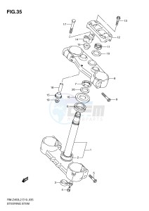 RM-Z450 (E19) drawing STEERING STEM