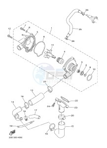 XJ6F 600 DIVERSION F (BS11 BS12) drawing WATER PUMP